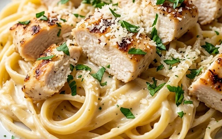 Low Calorie Chicken Alfredo