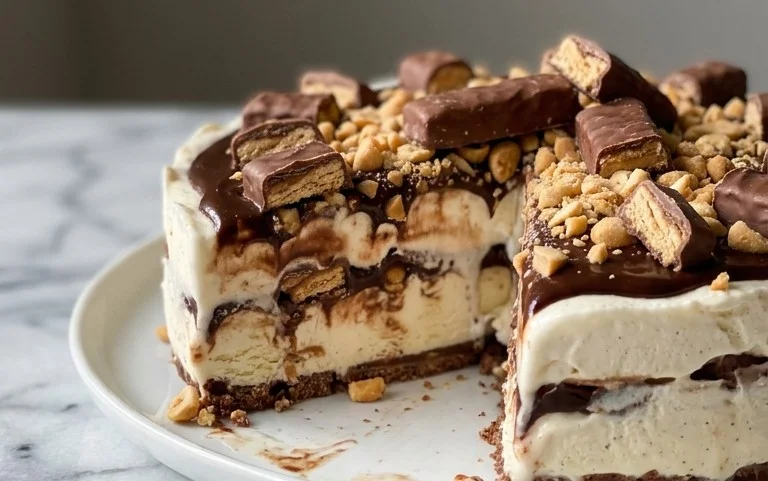 Buster Bar Ice Cream Cake