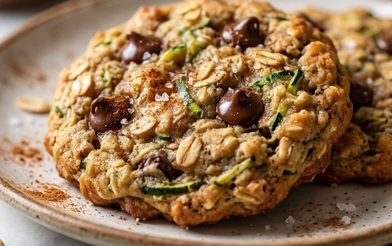 Healthy Zucchini Oatmeal Cookies
