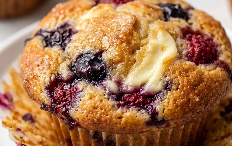 Berry Cream Cheese Muffins