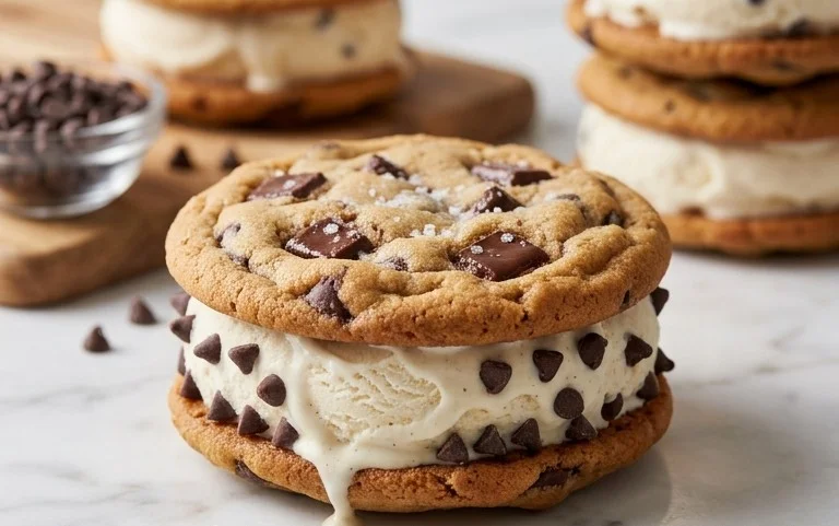 Cookie Ice Cream Sandwiches (Like a Chipwich!)
