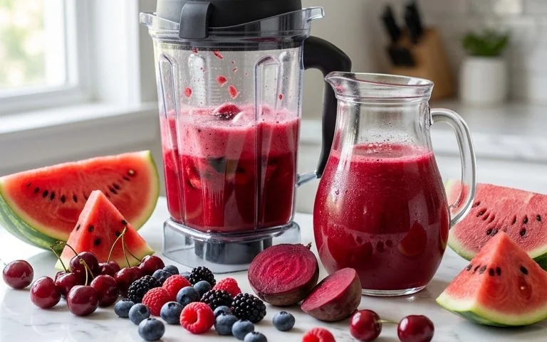 Watermelon Cherry Berry Beet Juice