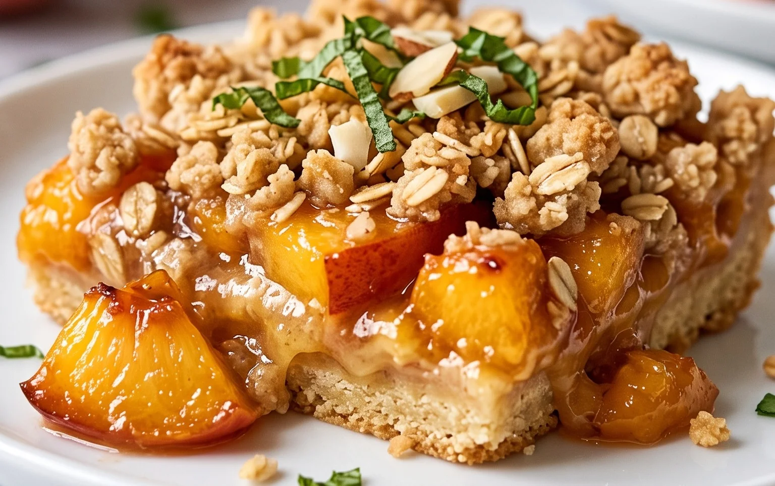 Fresh Peach Crum extractb Bars