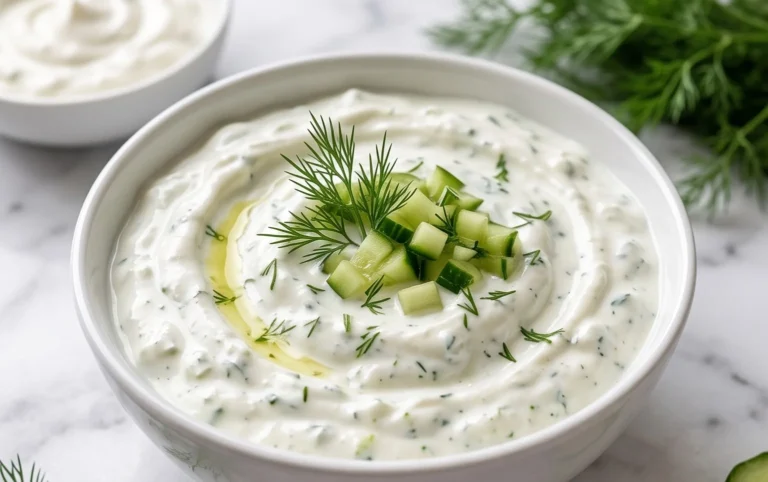 Cucumber Dip with Sour Cream and Dill