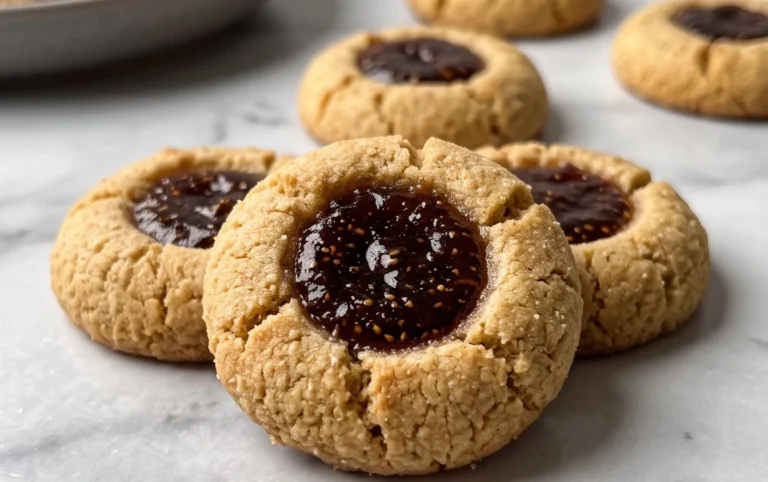 Cardamom Fig Thumbprint Cookies