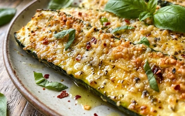 Oven Roasted Parmesan Zucchini 