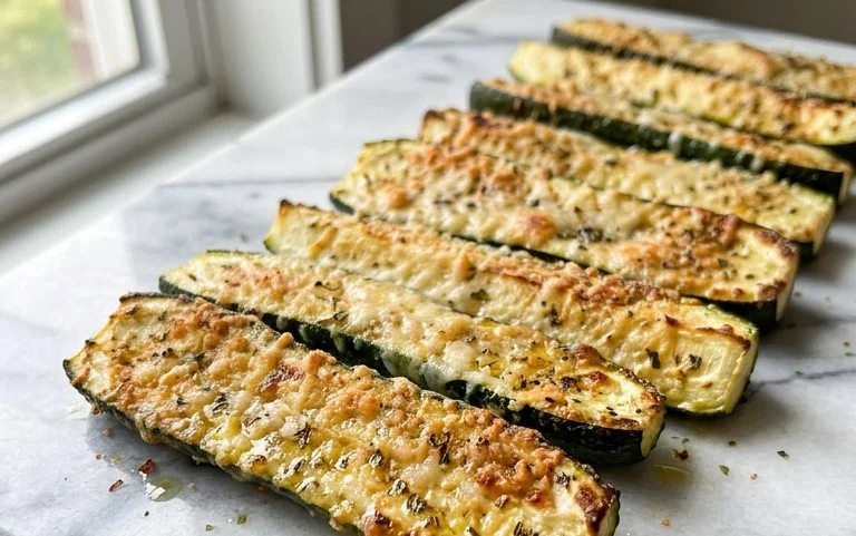 Oven Roasted Parmesan Zucchini 
