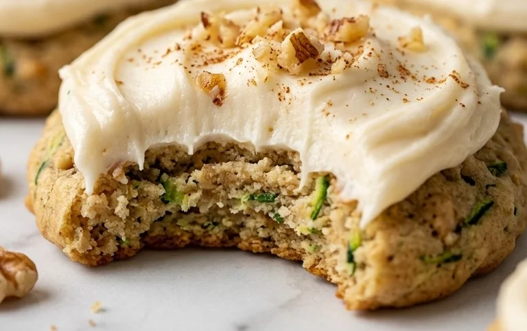 Zucchini Cookies with Cream Cheese Frosting