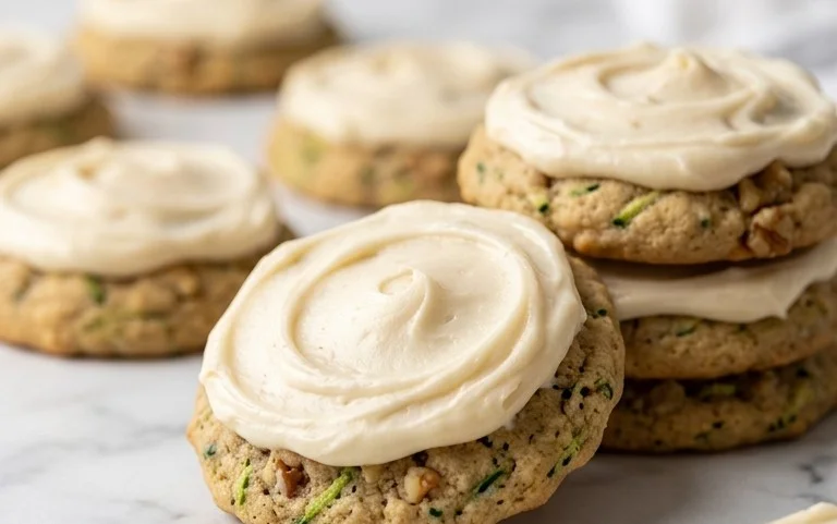 Zucchini Cookies with Cream Cheese Frosting