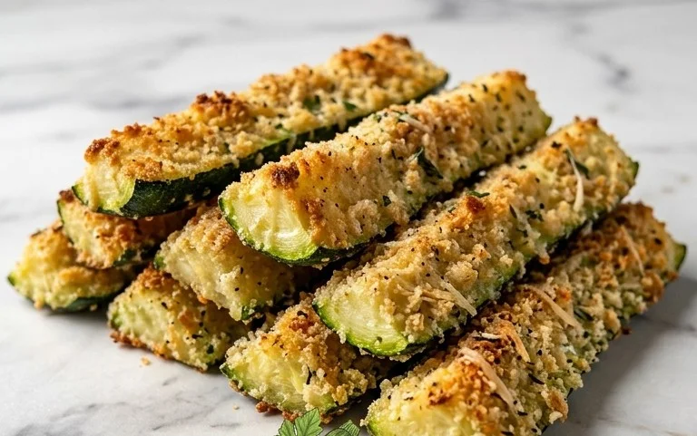 Parmesan Crusted Zucchini Sticks
