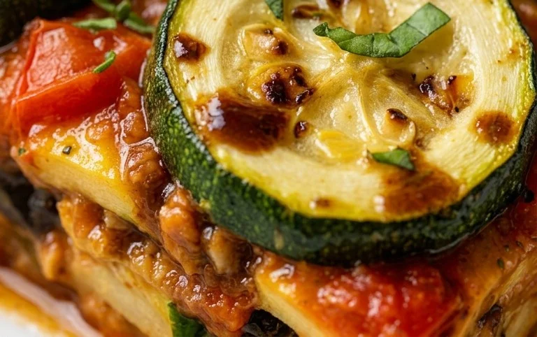 Balsamic Zucchini Tomato Bake