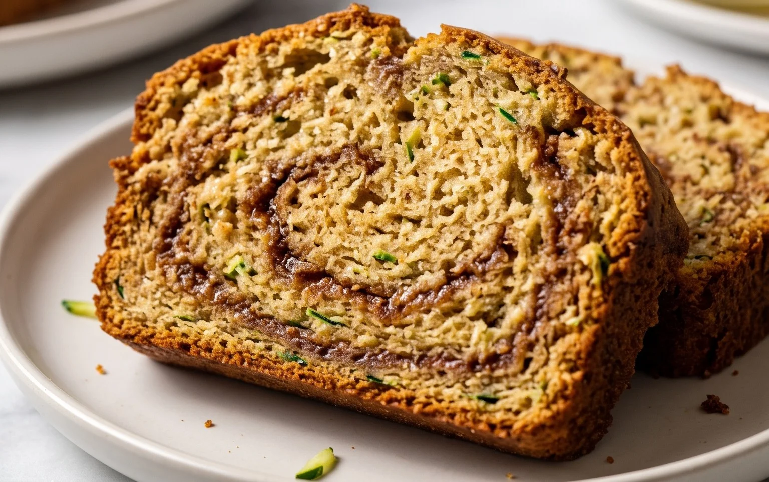 Moist and Delicious Cinnamon Swirl Zucchini Bread