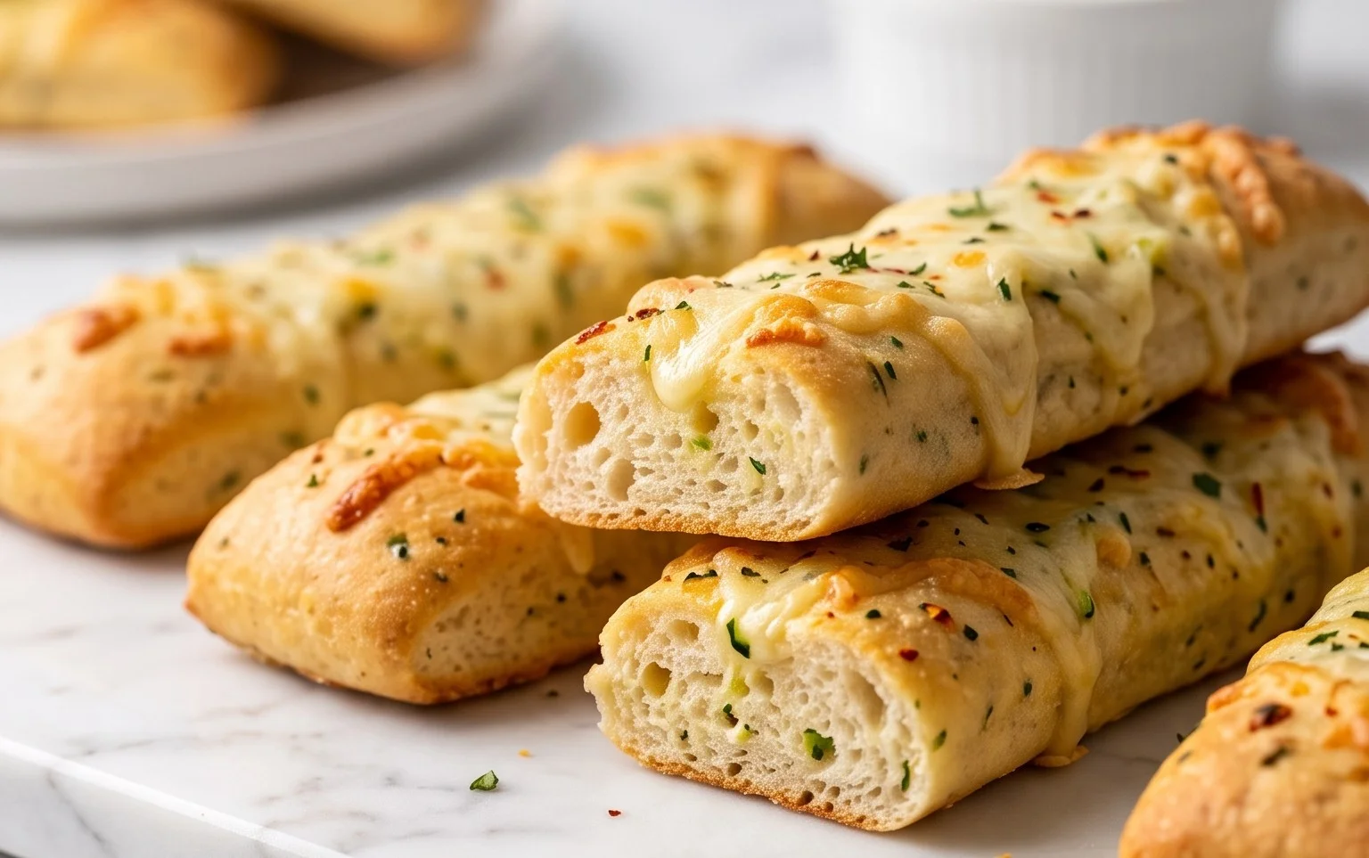Cheesy Zucchini Breadsticks