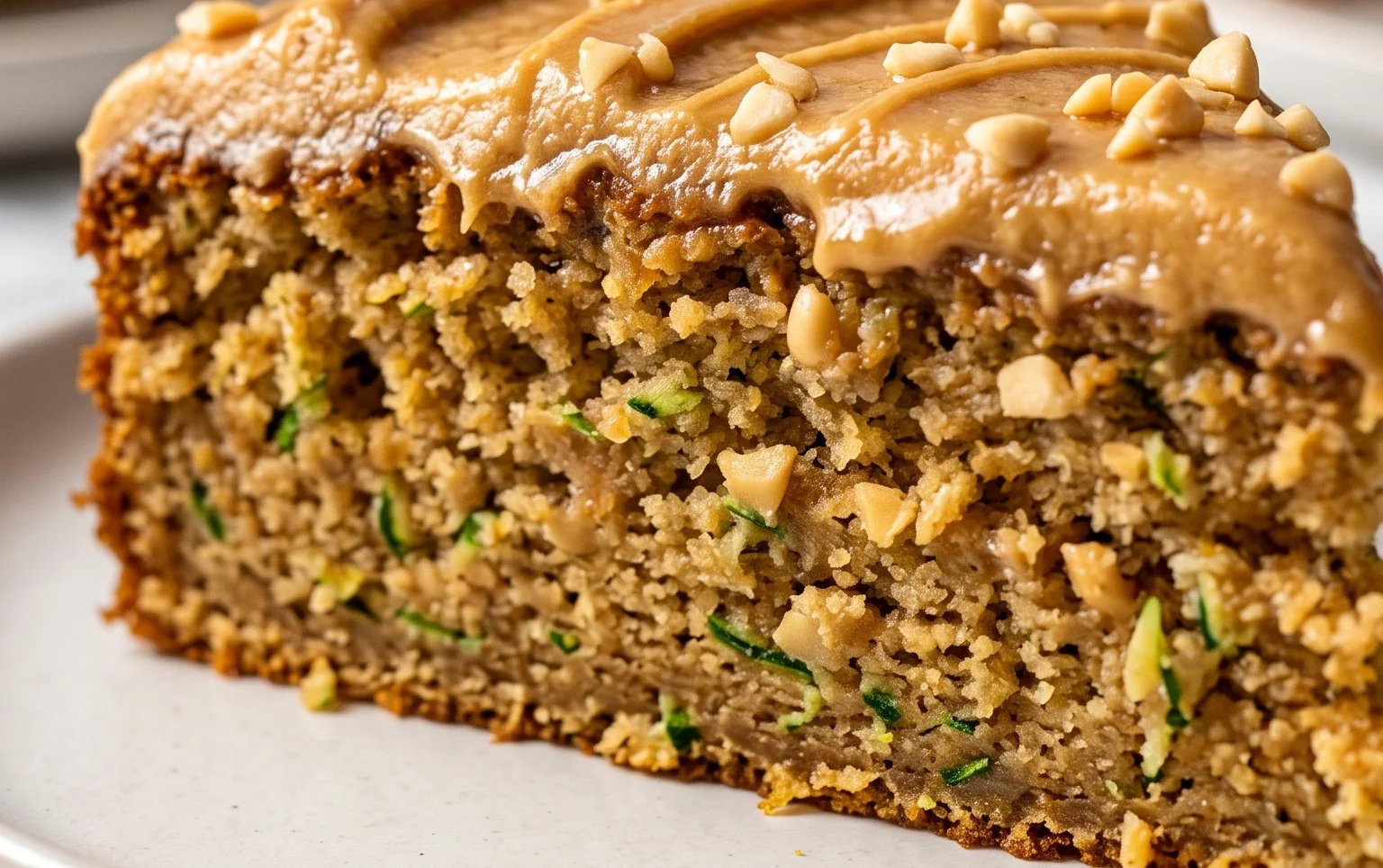 Moist Peanut Butter Zucchini Cake Recipe