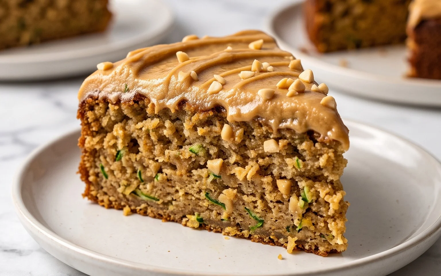Moist Peanut Butter Zucchini Cake Recipe