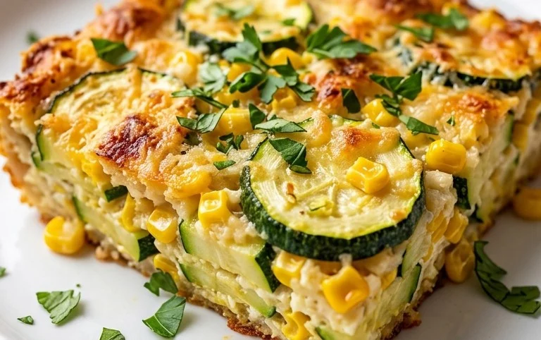 Zucchini Corn Parmesan Bake Recipe