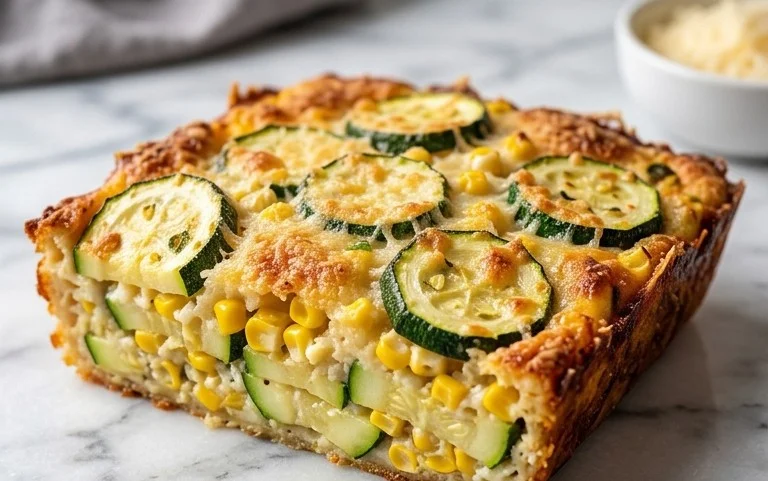 Zucchini Corn Parmesan Bake Recipe